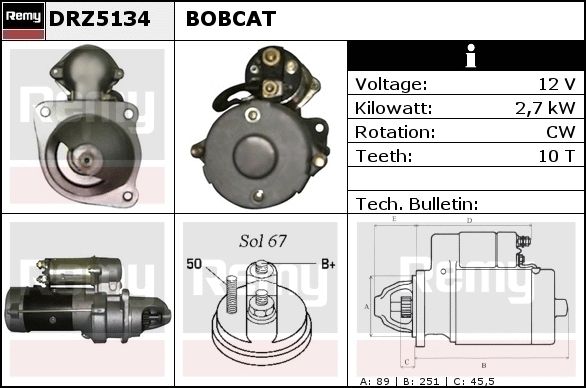 DELCO REMY Starter DRZ5155